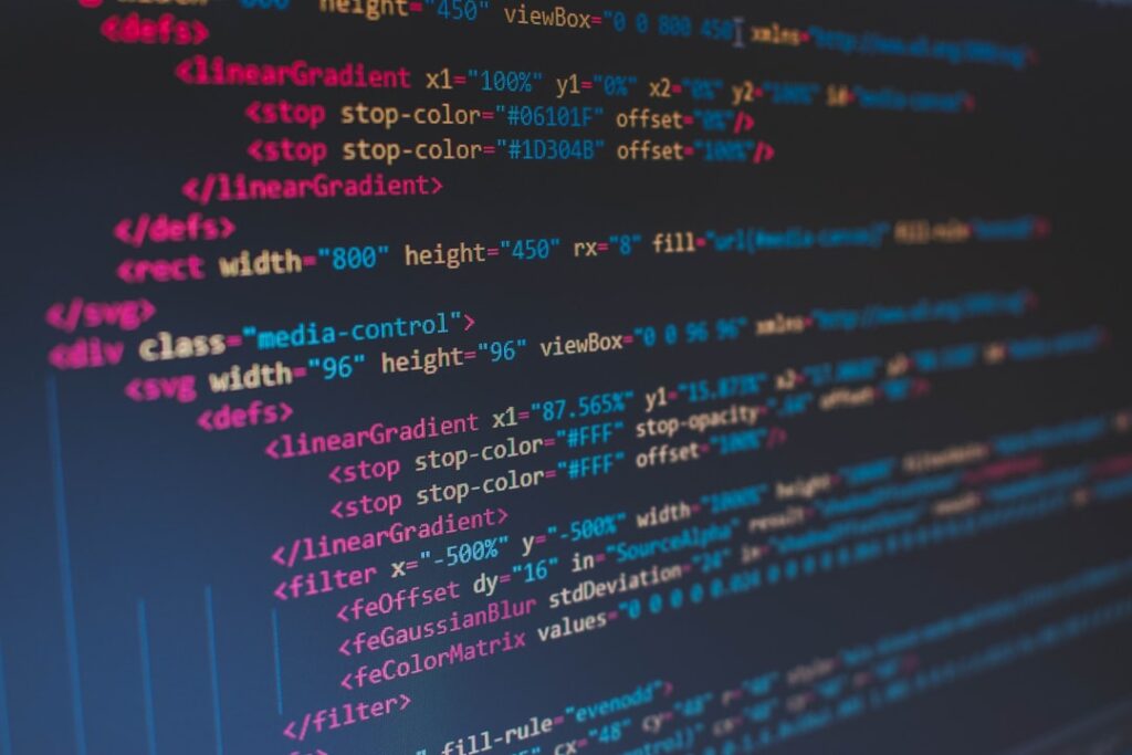 HTML and website code representing technical preparation for AI search and answer engines